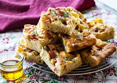 Focaccia med äpple