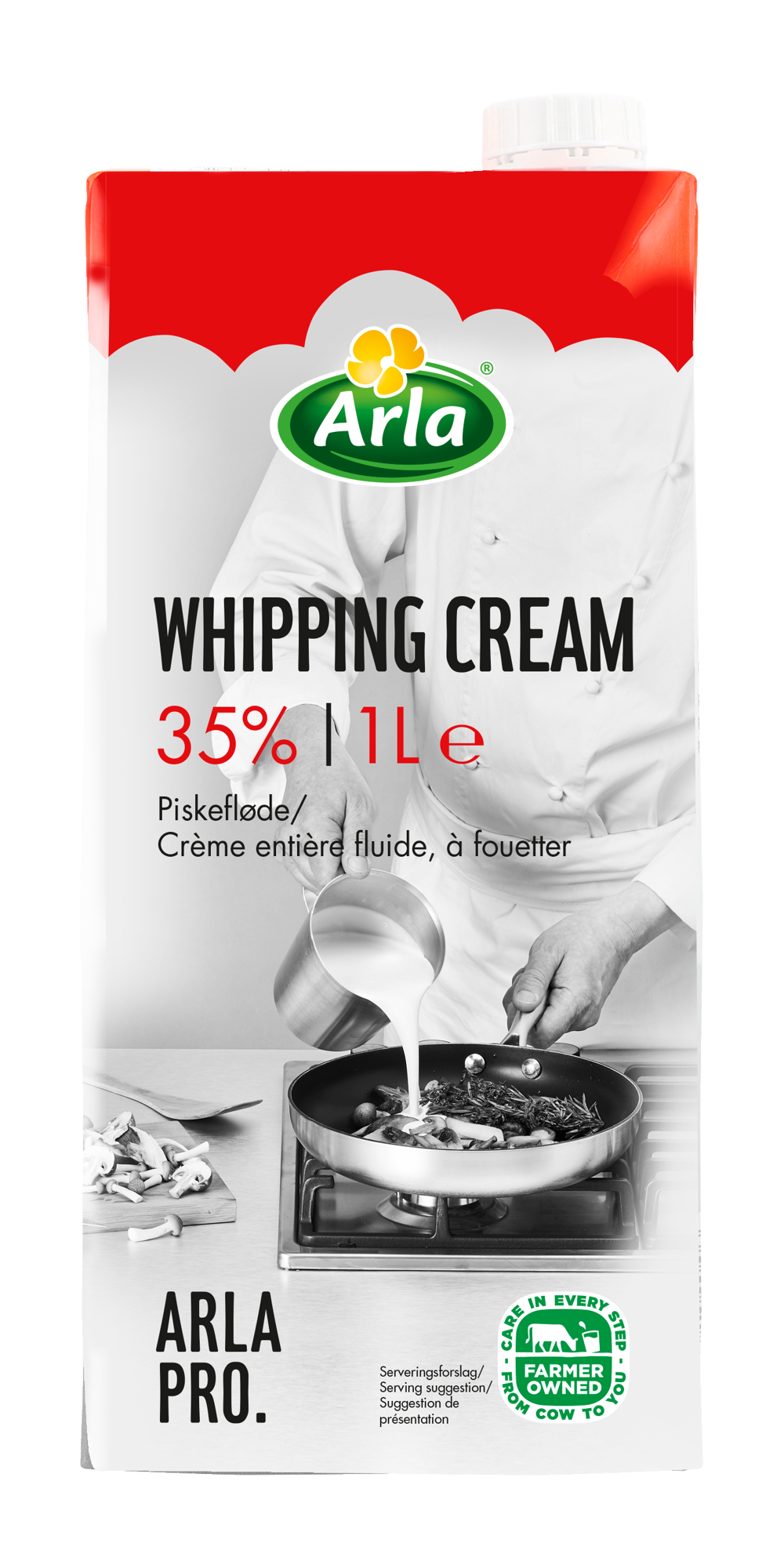 Crème liquide UHT 35% 10x1L - Spéciale pâtisserie