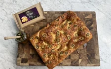 Focaccia with Castello® Tickler Extra Mature Cheddar and  Jalapeño Honey