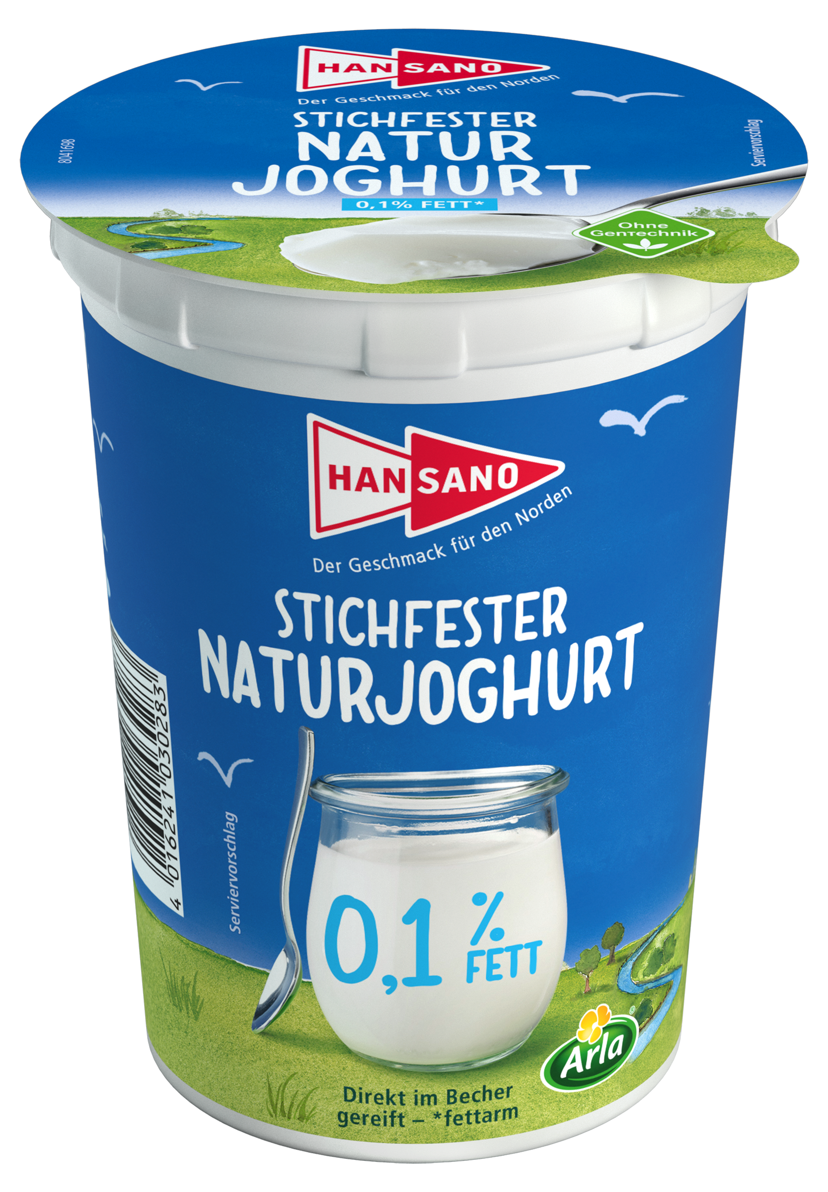Hansano® Stichfester Naturjoghurt 0,1% 500g