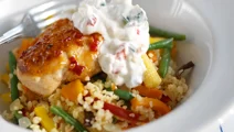 Kyckling med chiliyoghurt
