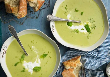 Crème Ninon med myntaröra