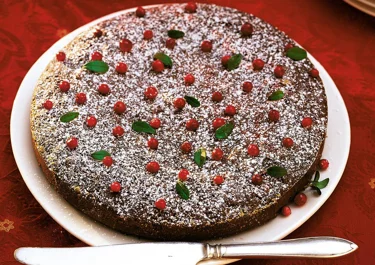 Chokladkaka med lingon