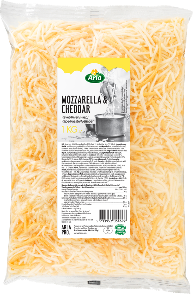 Arla Pro Mozzarella & Cheddar 1kg