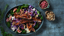Revbensspjäll med fikonsallad