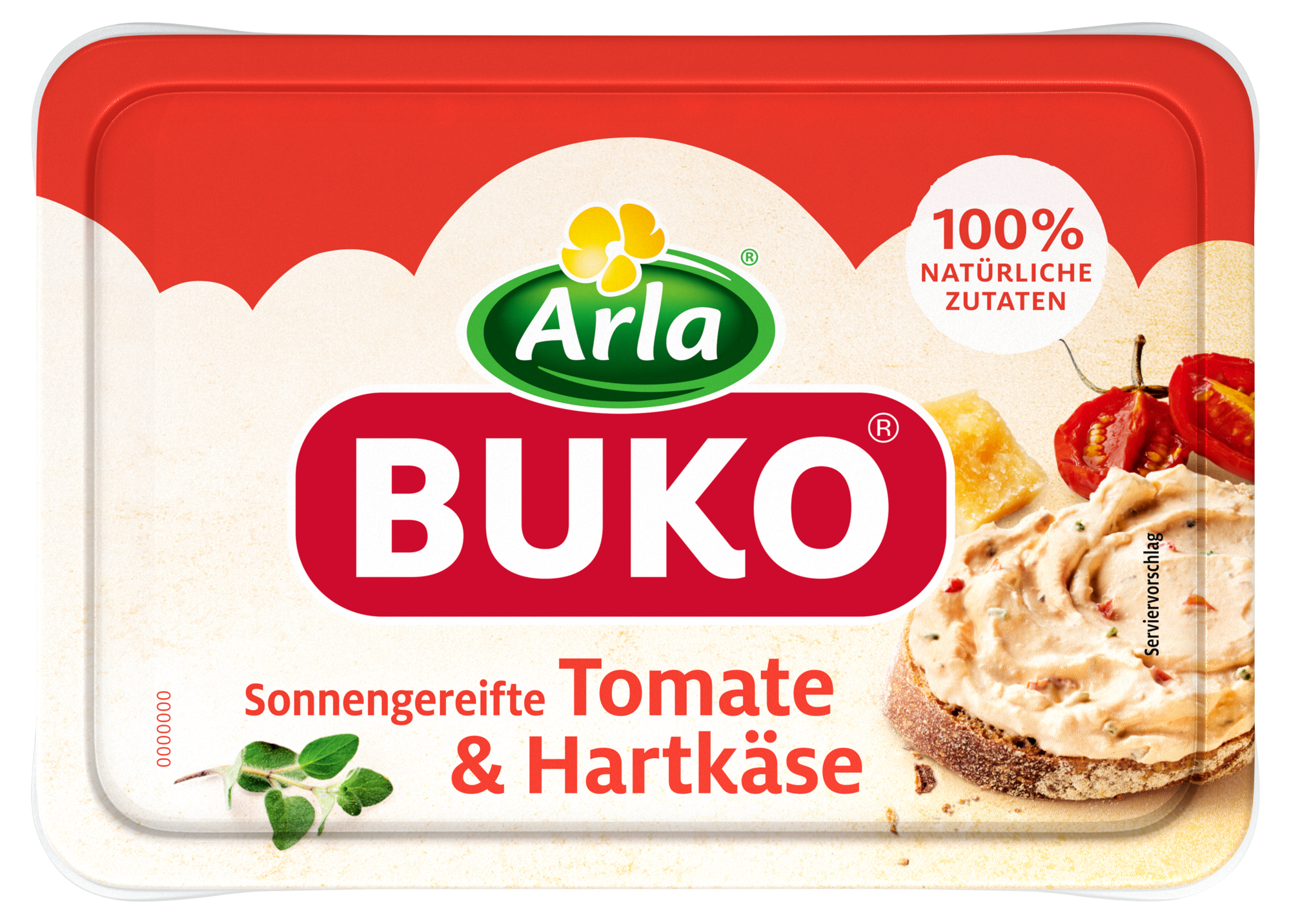 Arla Buko Sonnengereifte Tomate & Hartkäse, Frischkäse, 200g