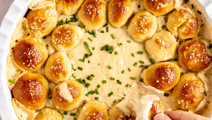 Beer and Cheese Dip with Homemade Pretzel Bites