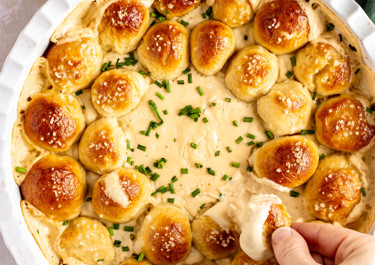 Beer and Cheese Dip with Homemade Pretzel Bites