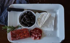 Pieczarki w occie balsamicznym z Castello White z chili