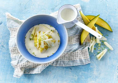 Mango med fløde