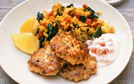 Kalapihvit ja tomaattisalsaa