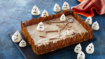 Halloween chokoladekage