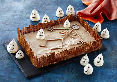 Halloween chokoladekage