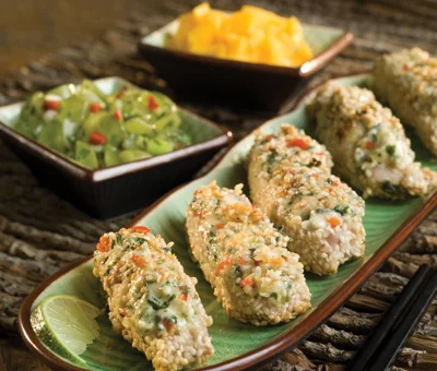 Tuna, Blue and Sesame Bites