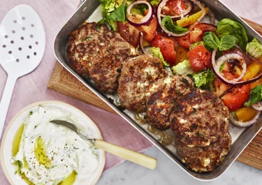 Grekiska färsbiffar