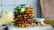 Sprøde majs fritters
