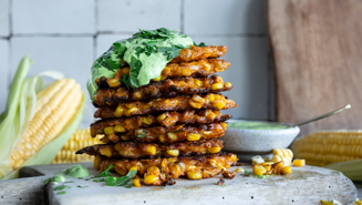 Sprøde majs fritters