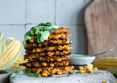 Sprøde majs fritters