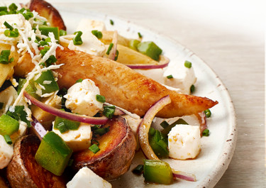 Perunasalaatti grillatulla kanalla