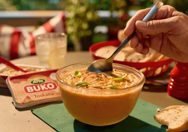 Gazpacho mit Arla Buko® Toskana
