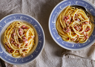 Krämig carbonara med grädde