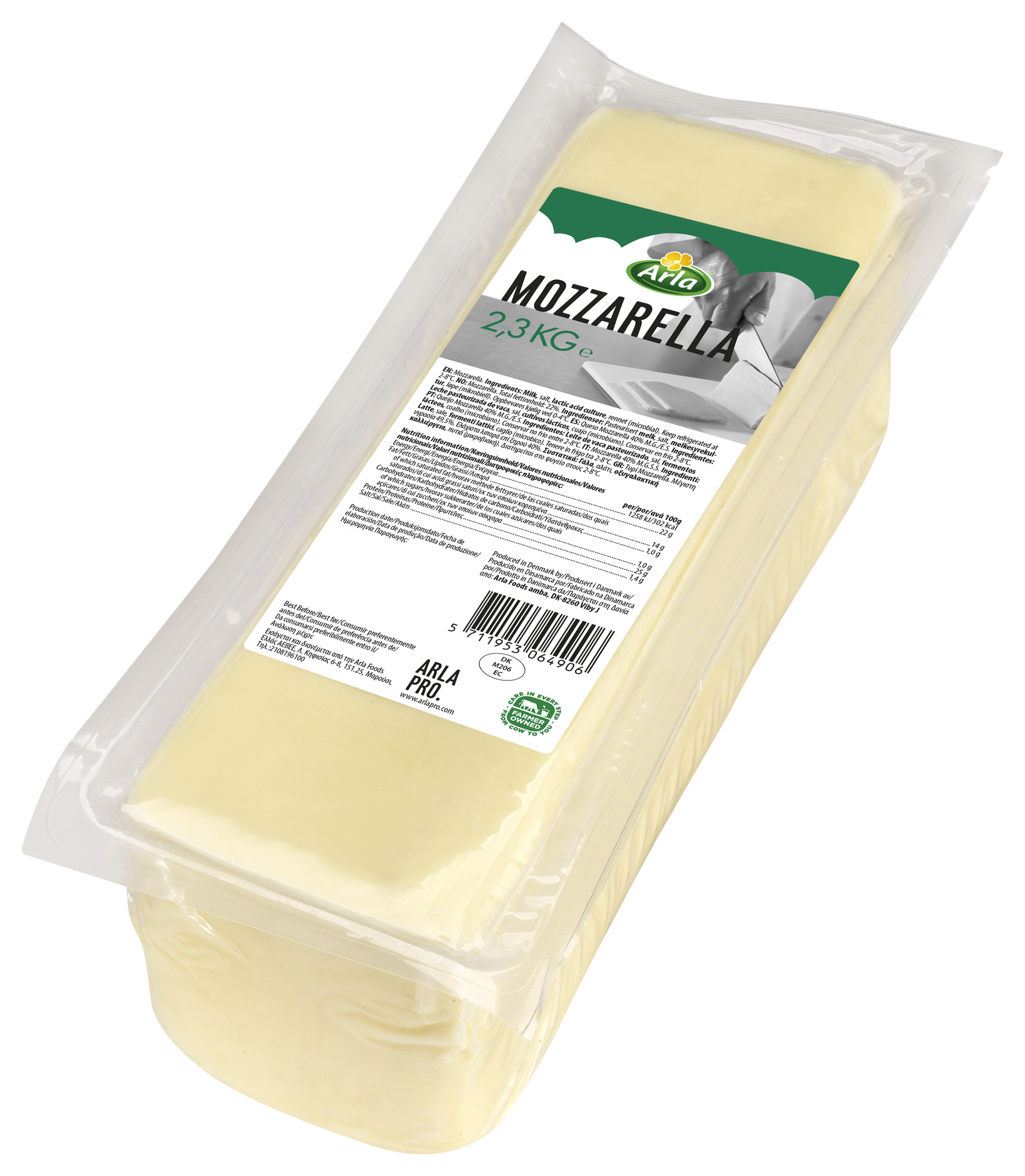 Mozzarella Block 2,3kg
