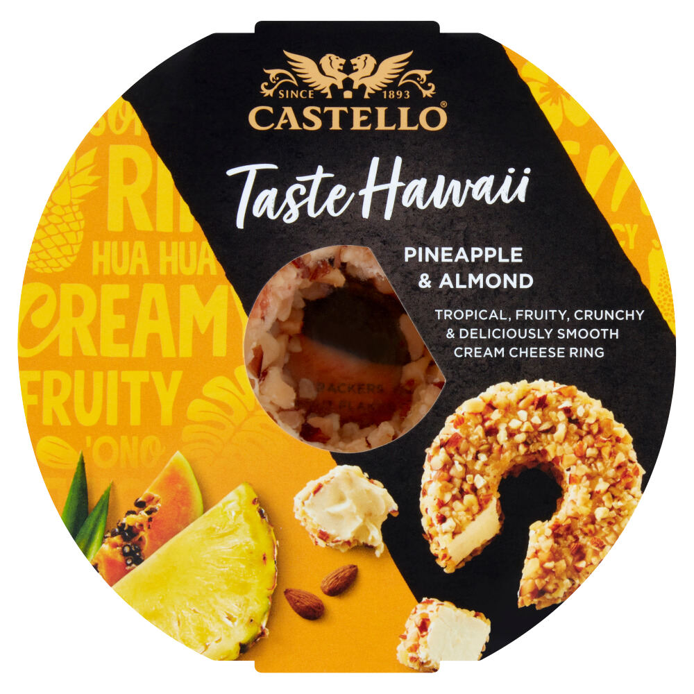 Castello Pineapple & Almond Cream Cheese Ring 125g