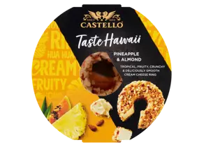 Castello Pineapple & Almond Cream Cheese Ring 125g