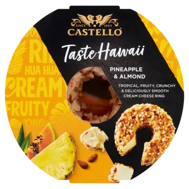 Castello Pineapple & Almond Cream Cheese Ring 125g