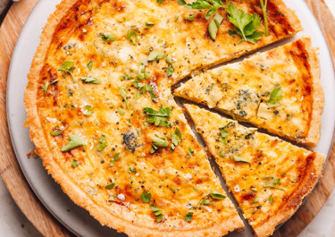 Double Baked Spring Gouda Tart