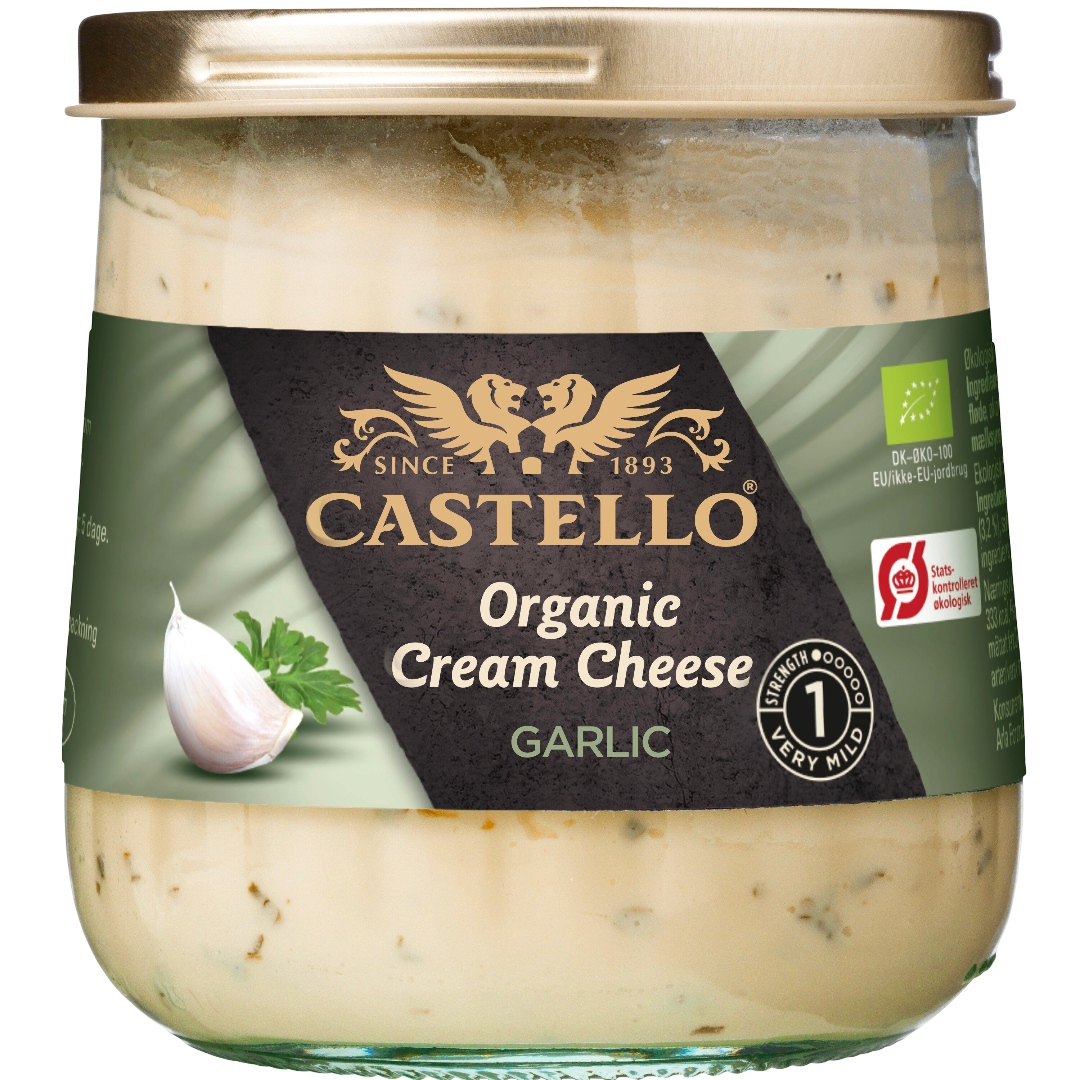 Castello® økologisk flødeost med hvidløg