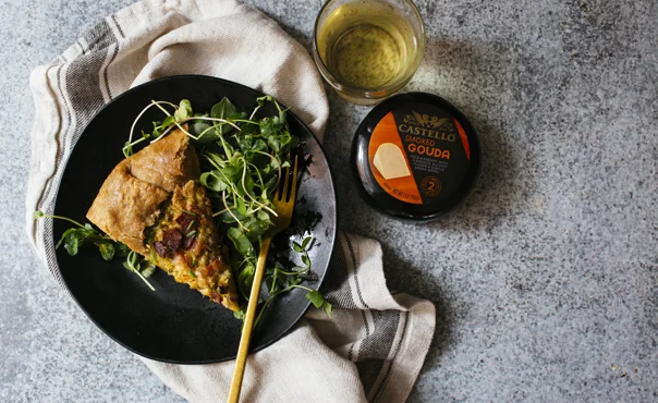 Bacon, Cheese and Leek Galette