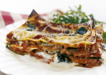 Snabba spenatlasagnen