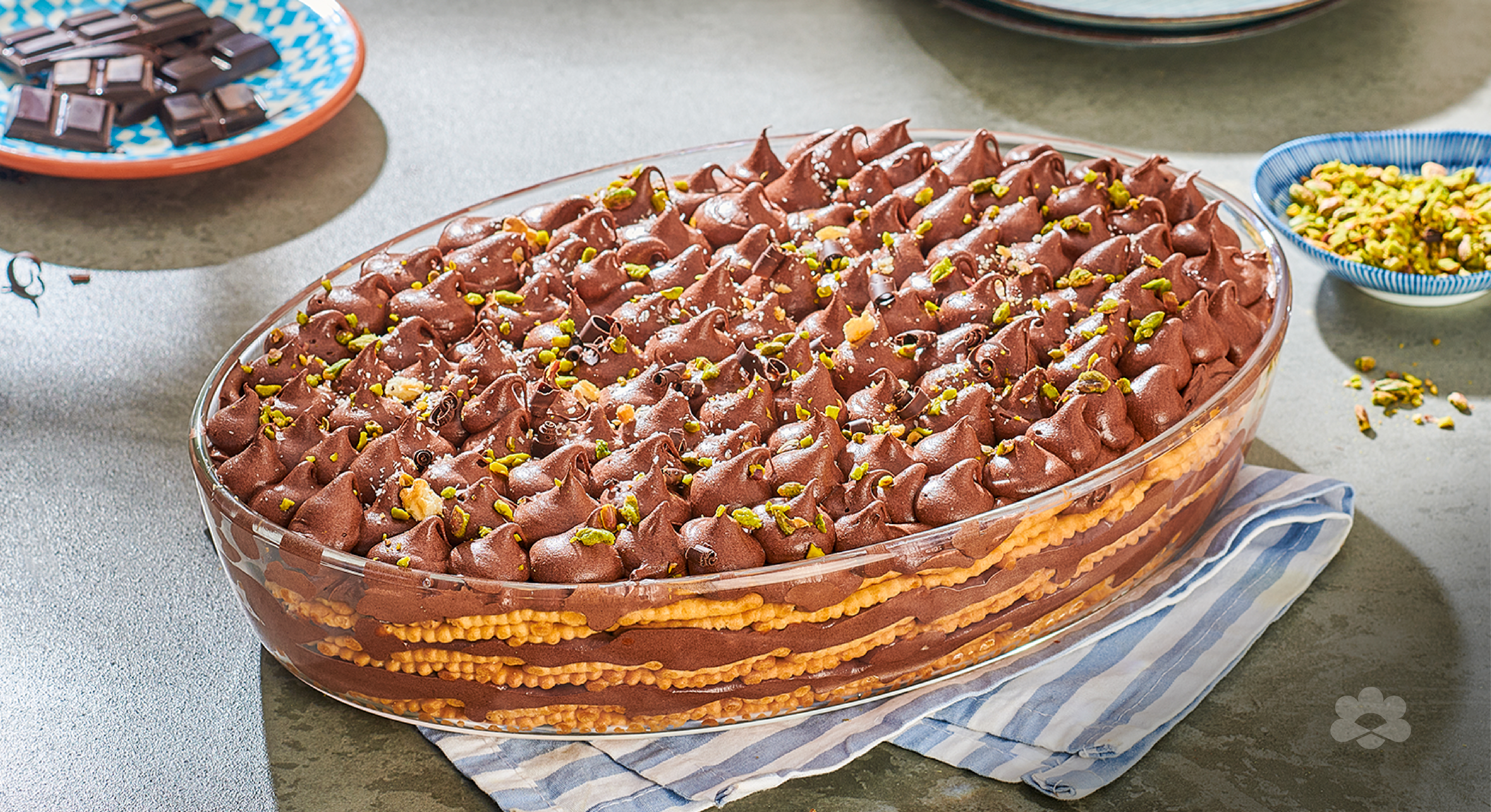 حلى البسكويت سهل وبدون فرن