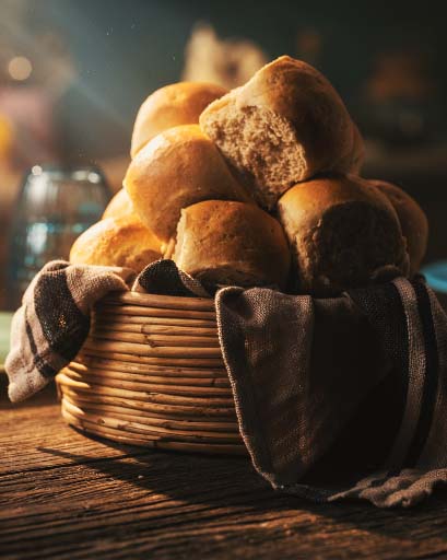 DANISH WHEAT BREAD ROLLS