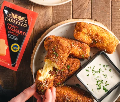 Havarti Stuffed Potato Croquettes
