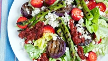 Salade van aardbei