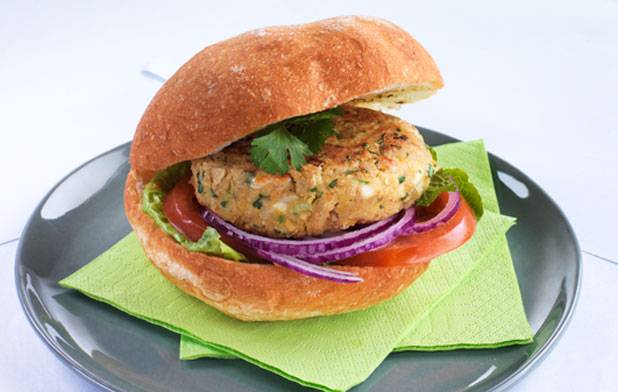 برجر الحمص بالجبنة