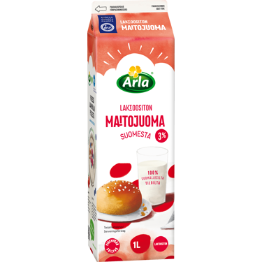 Arla laktoositon maitojuoma 3% 1L ESL