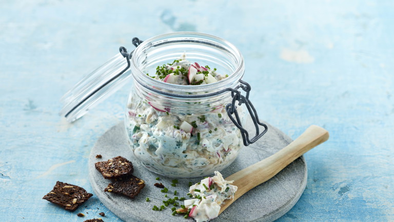 Røget makrel- eller sildesalat