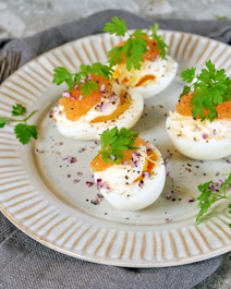 Ägghalvor med räkröra - Recept | Arla - Recept | Arla