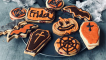 Halloween hindbærsnitter