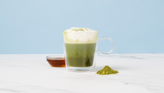 Laktosefri matcha latte