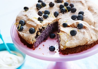 Mustikkakakku ja sitruunamarenki