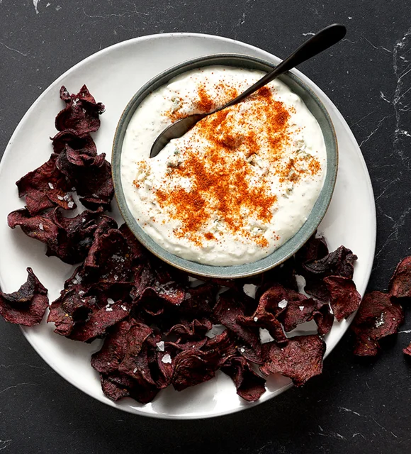 Dipp med Castello Creamy Blue og betechips