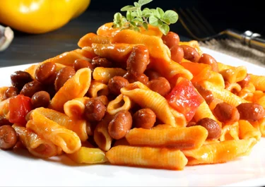Vegetable Stew with Pasta and Skyr Topping