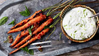 Grillatut porkkanat