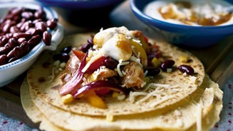 Broileri-Keso fajitat