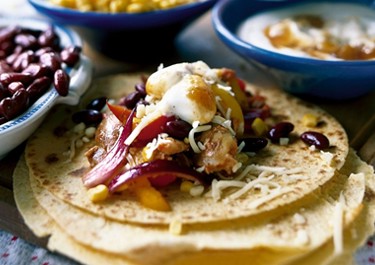 Broileri-Keso fajitat