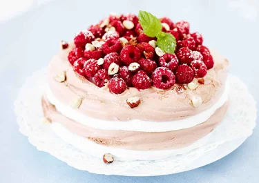 Glasstårta med chokladglass